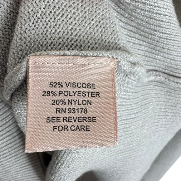 Philosophy Cream Stretchy Tight Knit V-Neck Shorter Fit Pullover Sweater Sz XXL - Picture 5 of 6